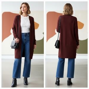 NWT Active USA S Modern Contemporary Cabincore Cozy Soft Knit Duster Cardigan